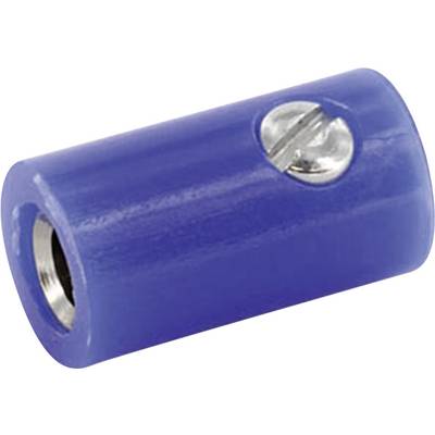 econ connect HOKBL zdierka pre banánik zásuvka, vstavateľná vertikálna Ø pin: 2.6 mm modrá 1 ks