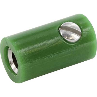 econ connect HOKGN zdierka pre banánik spojka, rovná Ø pin: 2.6 mm zelená 1 ks