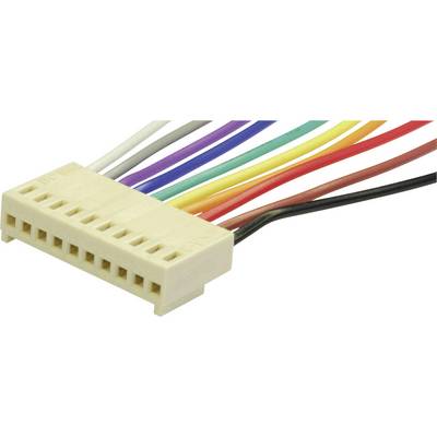 Konektorový spoj s viacerými farebnými káblami. Obsahuje rôzne farebné vodiče určené na prepojenie elektronických komponentov.