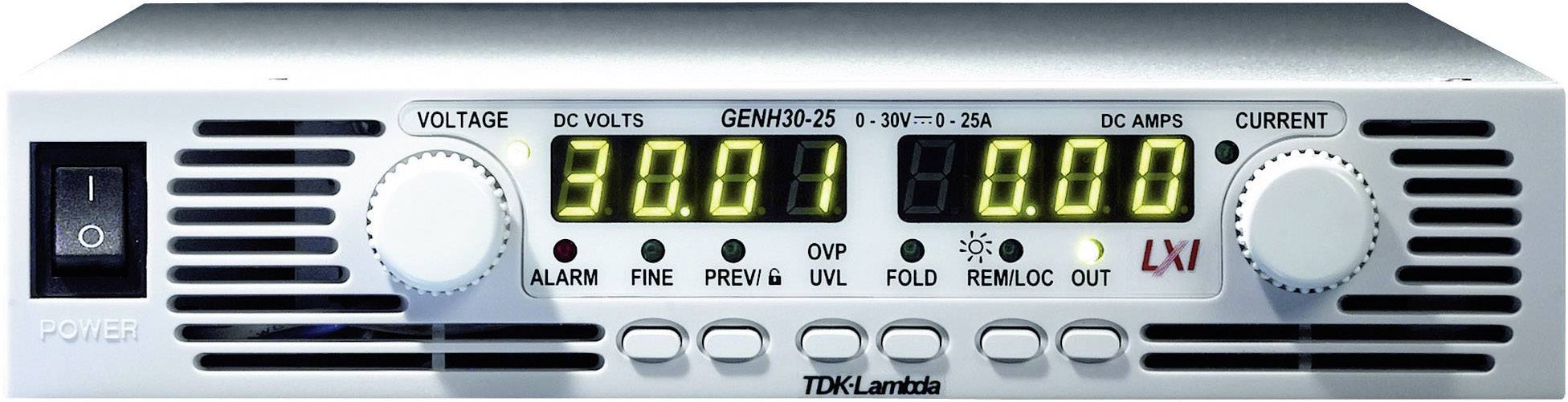 TDK-Lambda 19 labvoeding, regelbaar  GENH80-9.5 0 - 80 V/DC 0 - 9.5 A Aantal uitgangen 1 x RS232, RS485, Ethernet