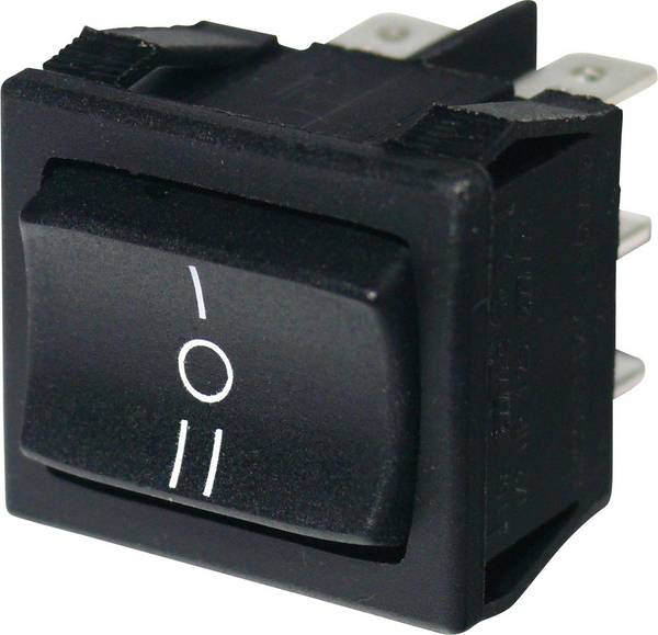 Arcolectric (Bulgin Ltd.) kolískový spínač H8670VBAAB 250 V 10 A 1x zap/vyp/zap s aretáciou 1 ks