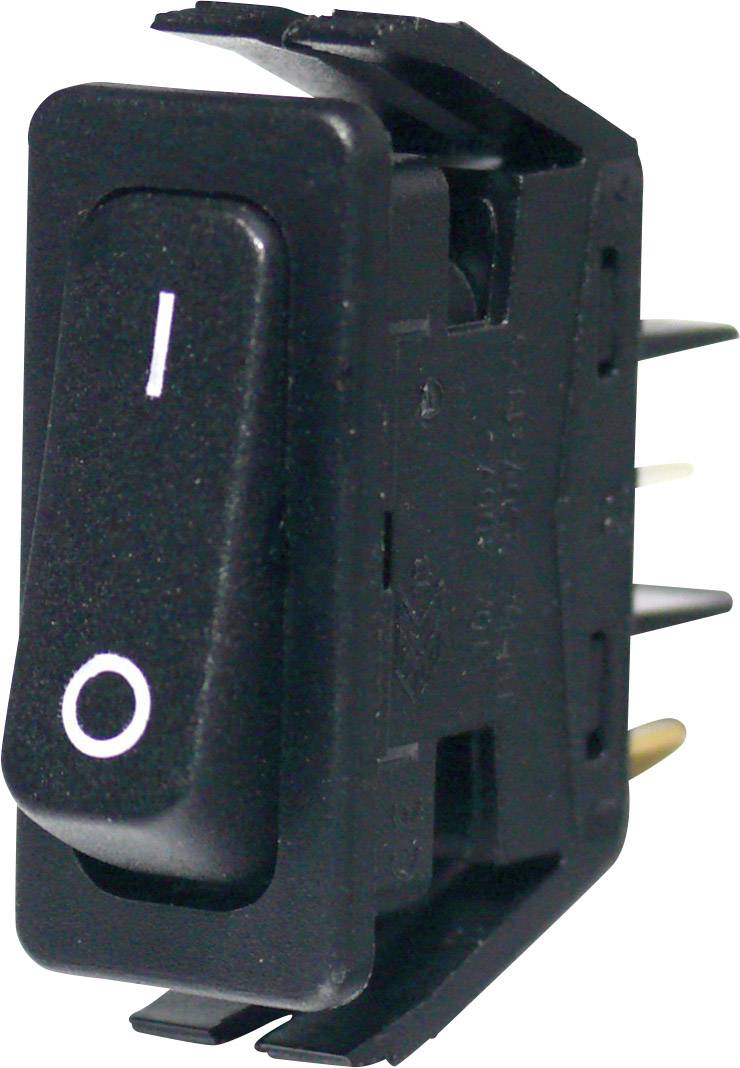 Arcolectric (Bulgin Ltd.) kolískový spínač C6000ALAAA 250 V/AC 16 A 1x zap/vyp s aretáciou 1 ks
