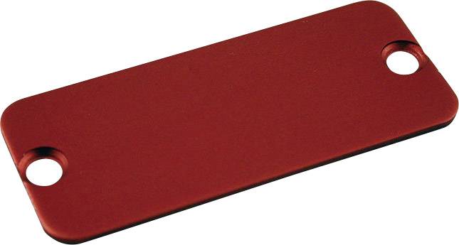 Hammond Electronics 1455NALRD-10 1455NALRD-10 End plate (l x b) 103 mm x 53 mm Aluminium Rood 10 stuk(s)