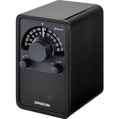 Sangean WR-15BT WR-15 BT BLACK GLOSSY stolný rádio, FM, AM, AUX, Bluetooth, čierna-0