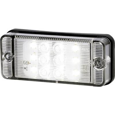 Obdĺžnikové, priehľadné LED svetlo s ôsmimi jasnými, rovnomerne rozmiestenými LED diódami, vhodné pre automobilovú svetelnú techniku.