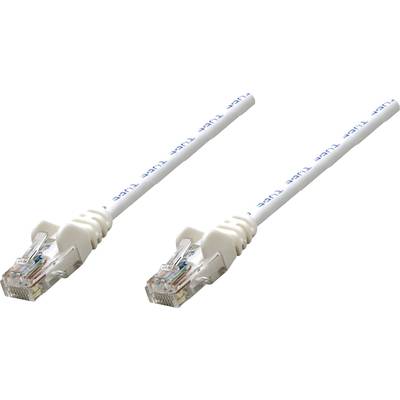 Dva biele ethernetové káble s RJ45 konektormi na oboch koncoch pre sieťové pripojenia.