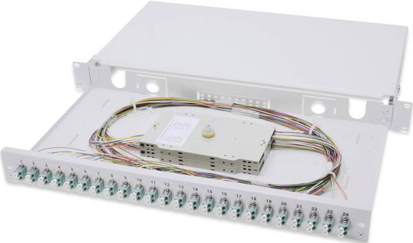 Digitus DN-96332/3 LWL patch panel 24 portů LC 1 U