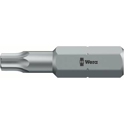 Torx skrutkovací bit s firemným logom 'Wera', strieborný, na skrutkovacie práce.