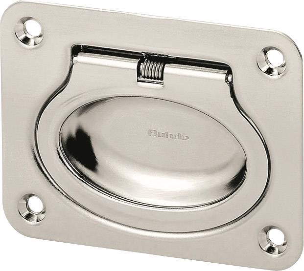 Rohde EE-01.R075.39 Klaphandgreep Voor verzonken schroeven Zilver (l x b x h) 75 x 10 x 58 mm 1 stuk(s) afbeelding