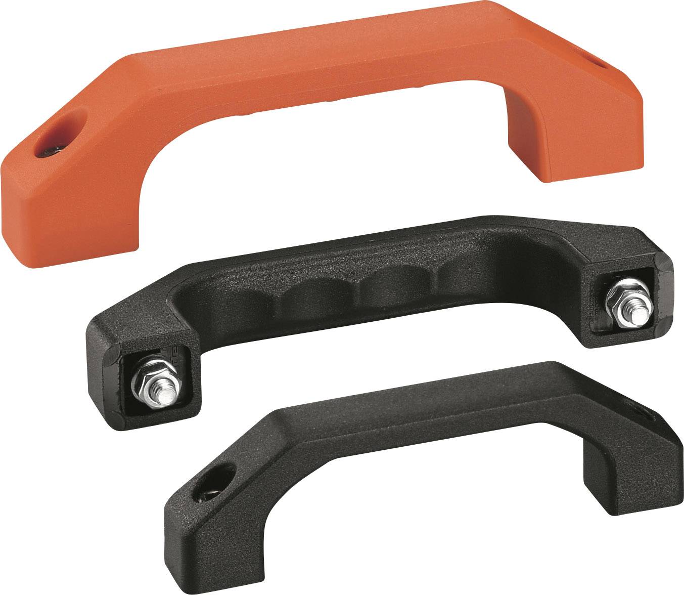 Rohde RG-1P.100.84 Draaghandgreep Voor cilinderschroeven Zwart (l x b x h) 122 x 17 x 33 mm 1 stuk(s) afbeelding