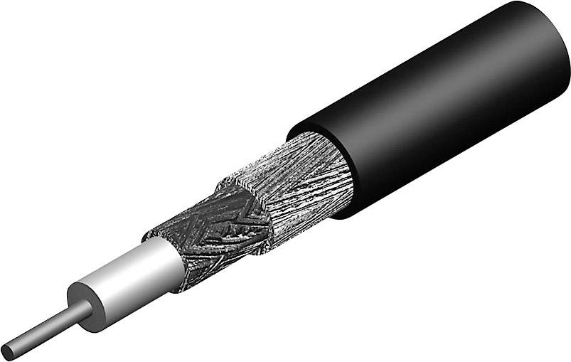 Telegärtner 100012815 Cavo coassiale Diam. est.: 5 mm RG142 50 Ω Trasparente Merce a metro