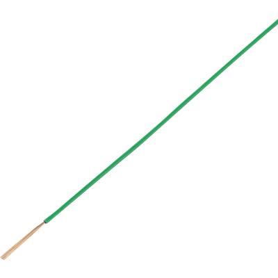 Medený drôt, čiastočne potiahnutý zelenou izoláciou, leží diagonálne v obraze.