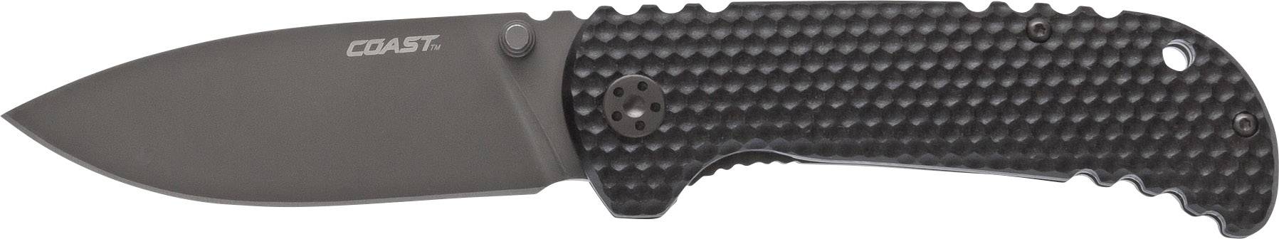Coast FX352 19999 outdoorový nôž s klipom čierna