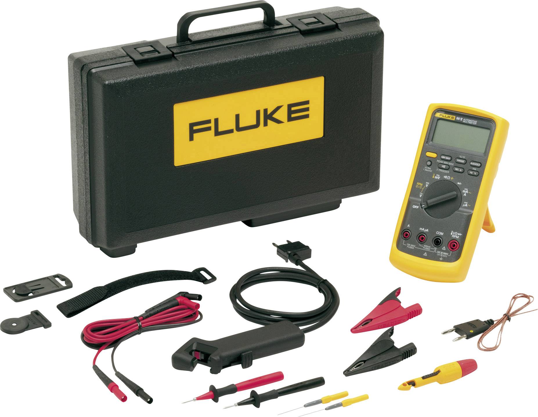 Fluke 88V/A Multimetro portatile digitale Strumento di misura per automotive CAT III 1000 V, CAT IV 600 V Display (Counts): 19999