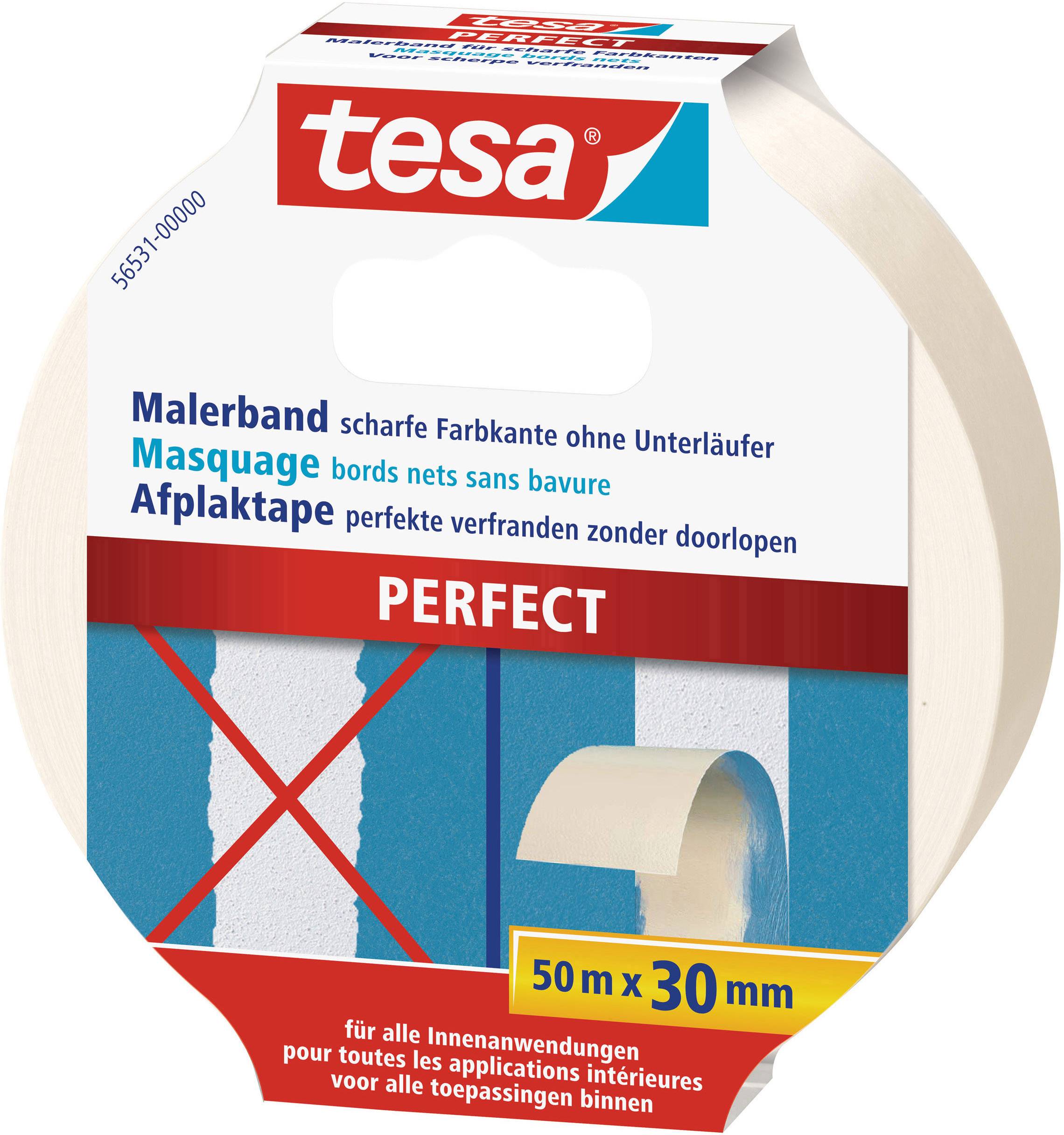 tesa PERFECT 56531-00000-00 krepová lepiaca páska béžová (d x š) 50 m x 30 mm 1 ks