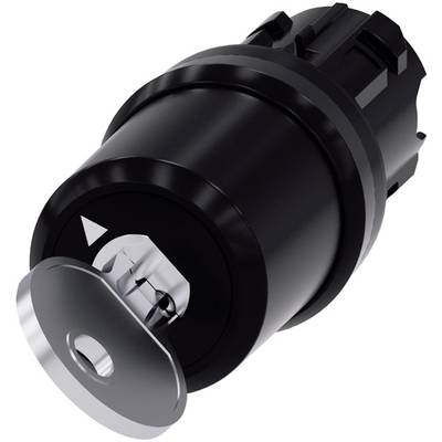 Siemens 3SU1000-5BF01-0AA0 kľúčový spínač plastový predný prstenec čierna 1 x 90 ° 1 ks