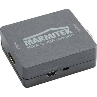 HDMI-VGA adaptér od spoločnosti Marmitek umožňuje pripojenie HDMI výstupu ku VGA vstupu. Je napájaný prostredníctvom USB.