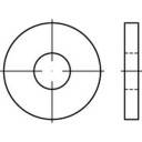 Mellemlægsskive 10.5 mm 28 mm Stål 100 stk TOOLCRAFT 138260