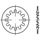 TOOLCRAFT 138340 Tandskive Indvendig diameter: 10.5 mm DIN 6797 Fjederstål 250 stk