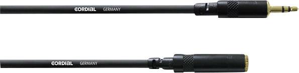 Cordial CFS 5 WY Audio Prolunga [1x Spina jack da 3.5 mm - 1x Presa jack da 3.5 mm] 5.00 m Nero
