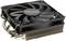Čierny chladič CPU s ventilátorom a tepelnými trubicami, označený nápisom 'Silvretta'. Optimalizovaný pre efektívne odvod tepla v počítačoch.