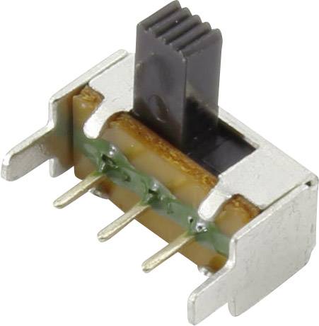 Interruttore a slitta 50 V/DC 0,3 A, 2 off/on, CSS-1201, 1 pz.
