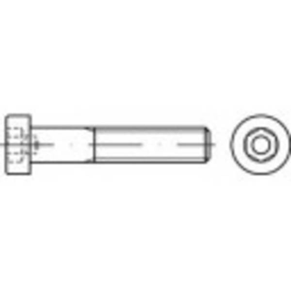TOOLCRAFT  139362 skrutky s valcovou hlavou  M4 40 mm vnútorný šesťhran DIN 6912   ocel glavanizované zinkom 500 ks