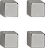 Maul neodymový magnet MAUL (š x v x h) 10 x 10 x 10 mm kocky strieborná 4 ks 6169296