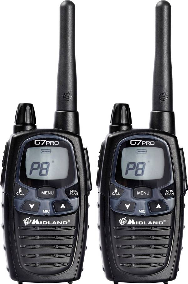 Midland G7 Pro Twin C1090.13 PMR a LPD rádiostanice/vysielačky sada 2 ks
