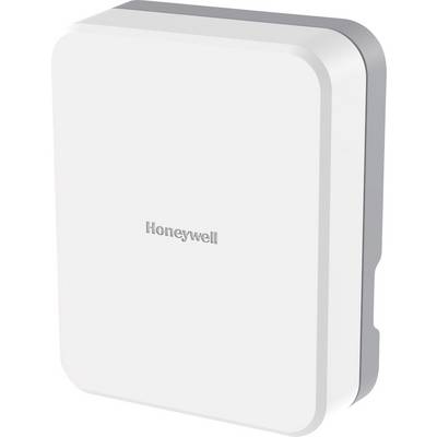 Biele, obdĺžnikové zariadenie so zaoblenými rohmi, na ktorom je napísané 'Honeywell'.