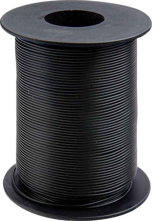 Donau Elektronik 119-11 Draad 1 X 0.14 Mm² Zwart 100 M