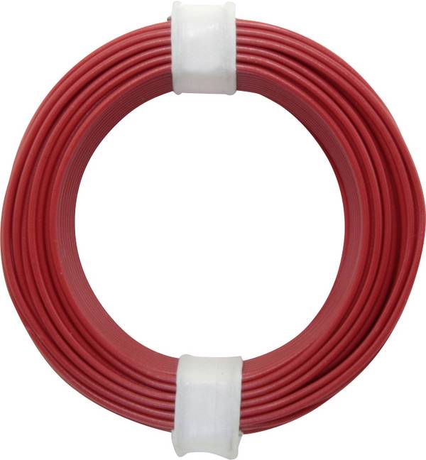 Donau Elektronik 118-0 opletenie / lanko, 1 x 0.14 mm², červená, 10 m