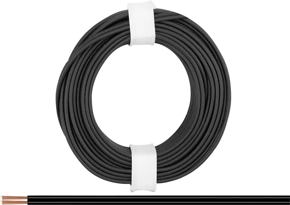 Donau Elektronik 218-11 Cavo per cablaggi 2 x 0.14 mm² Nero 5 m