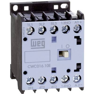 WEG CWC07-10-30D24 stýkač 3 spínacie 3 kW 230 V/AC 7 A s pomocným kontaktom 1 ks