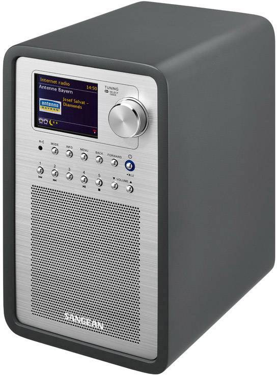 Sangean WFR-70 (SmartLink 1) Radio Internet da tavolo DAB+, FM, Internet AUX, USB, Internetradio Spotify, compatibile DLNA Grigio