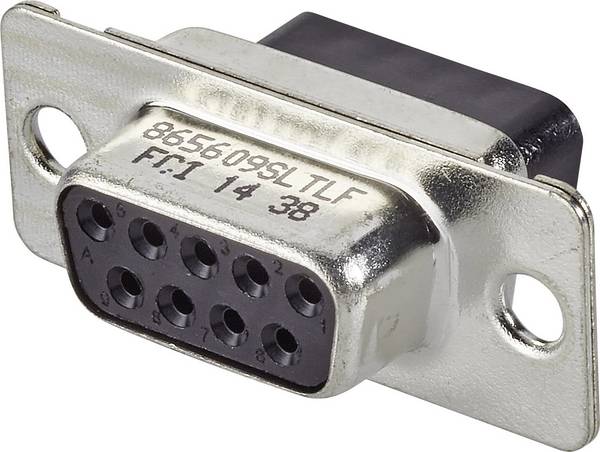 FCI D-SUB 865609SLTLF D-SUB zásuvková lišta 180 ° Pólov: 9  1 ks