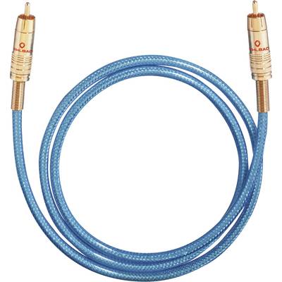 cinch digitálny prepojovací kábel Oehlbach 107010, [1x cinch zástrčka - 1x cinch zástrčka], 10.00 m, modrá 