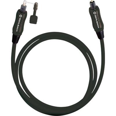 Toslink digitálny audio prepojovací kábel [1x Toslink zástrčka (ODT) - 1x Toslink zástrčka (ODT)] 1.50 m čierna Oehlbach