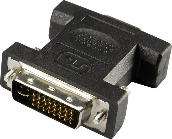 Renkforce RF-4212222 DVI / VGA adaptér [1x DVI zástrčka 24+5-pólová - 1x VGA zásuvka] čierna