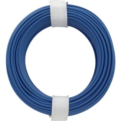Donau Elektronik 105-2 spojovací drôt, 1 x 0.20 mm², modrá, 10 m