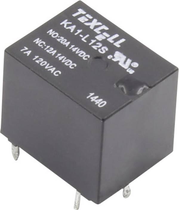 Texcell KA1-L12S, 1405598 relé do DPS, monostabilný, 1 cievka, 16 V/DC, 250 V/AC, 25 A, 1 ks