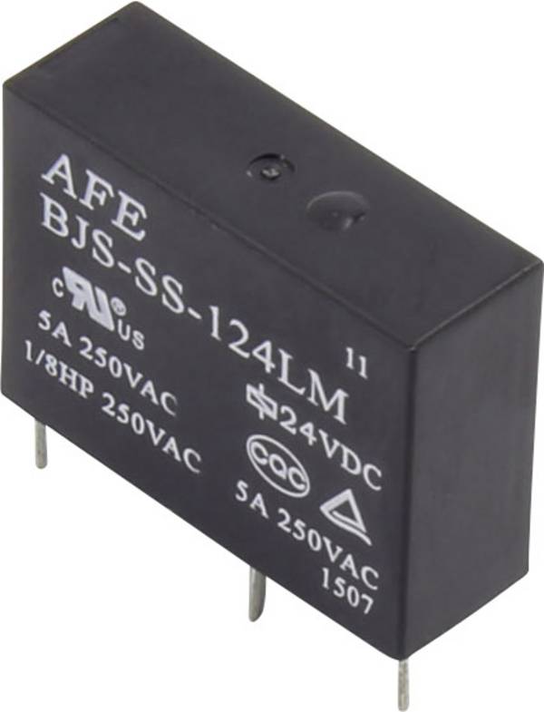 AFE BJS-SS-124LM, 1405631 relé do DPS, monostabilný, 1 cievka, 250 V/AC, 5 A, 1 ks