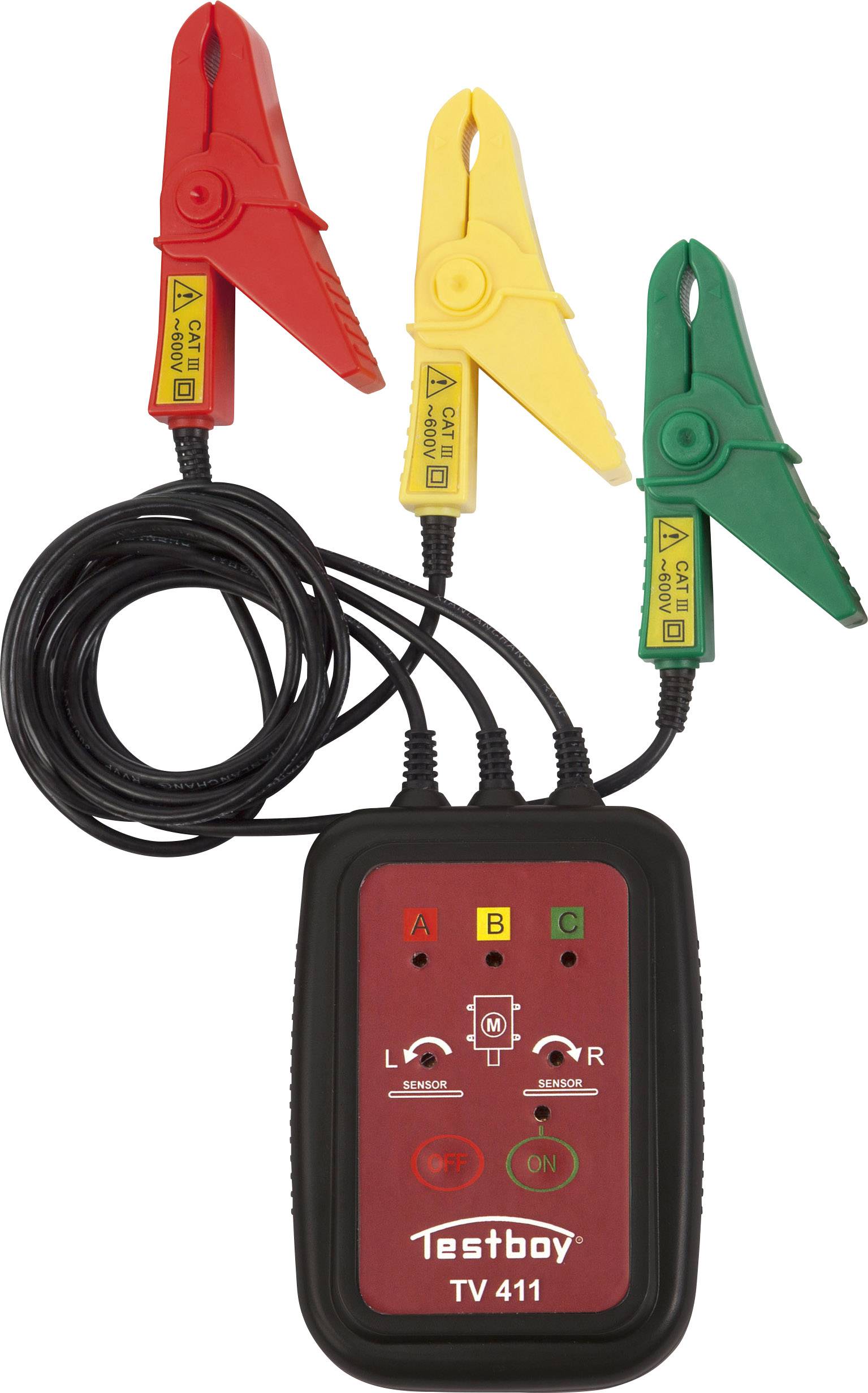 Testboy TV 411 Misuratore campo rotante CAT III 600 V LED