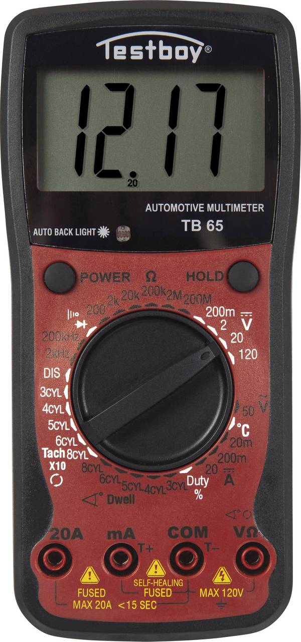 Multimeter digitálny Testboy 65 TB Displej (counts): 1999