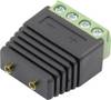 Conrad Components 93013c1128 zdierka pre banánik spojka, rovná Ø pin: 2 mm čierna 1 ks