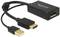 USB-HDMI adaptér od Decku, čierne púzdro, disponuje HDMI výstupom a USB konektorom. Používa sa na prepojenie zariadení.