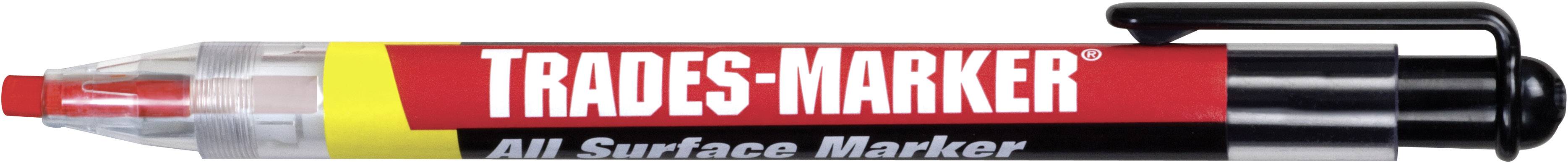 Markal Trade Marker Starter Pack 96132 Marcatore indelebile Rosso 3.8 mm