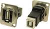 Adaptér XLR USB A zásuvka 2.0 na USB B zásuvka 2.0 adaptér, vstavateľný CP30209NM CP30209NM Cliff Množstvo: 1 ks