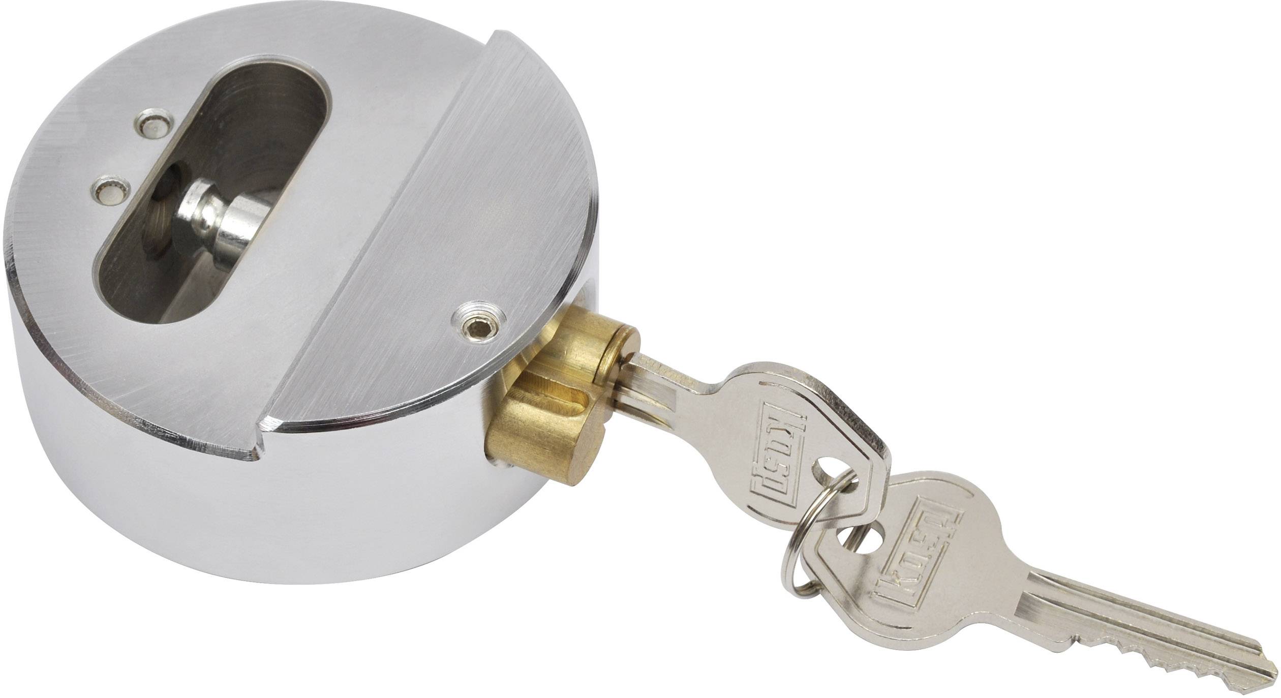 Kasp K50073LD prenosný zámok 73 mm strieborná na kľúč-2