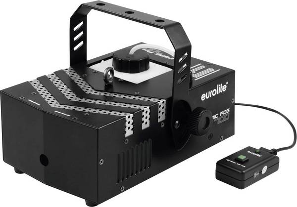 Eurolite DYNAMIC FOG 700 výrobník hmly vrátane diaľkového káblového ovládania, vrátane upevňovacieho strmeňa, so svetelným efektom